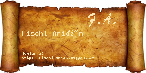 Fischl Arián névjegykártya